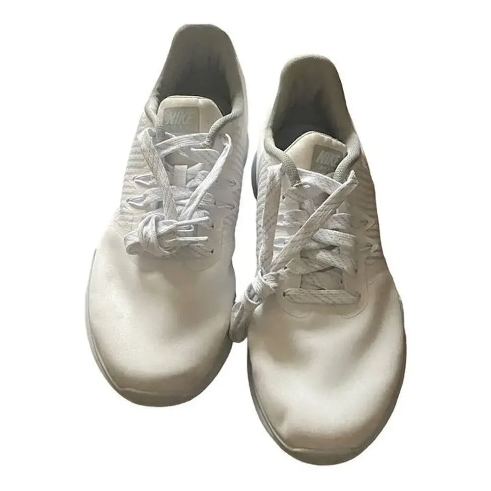 Nike Trainers Sneakers Womens Size 6.5 White Athletic Lace Up Running AA7773-100